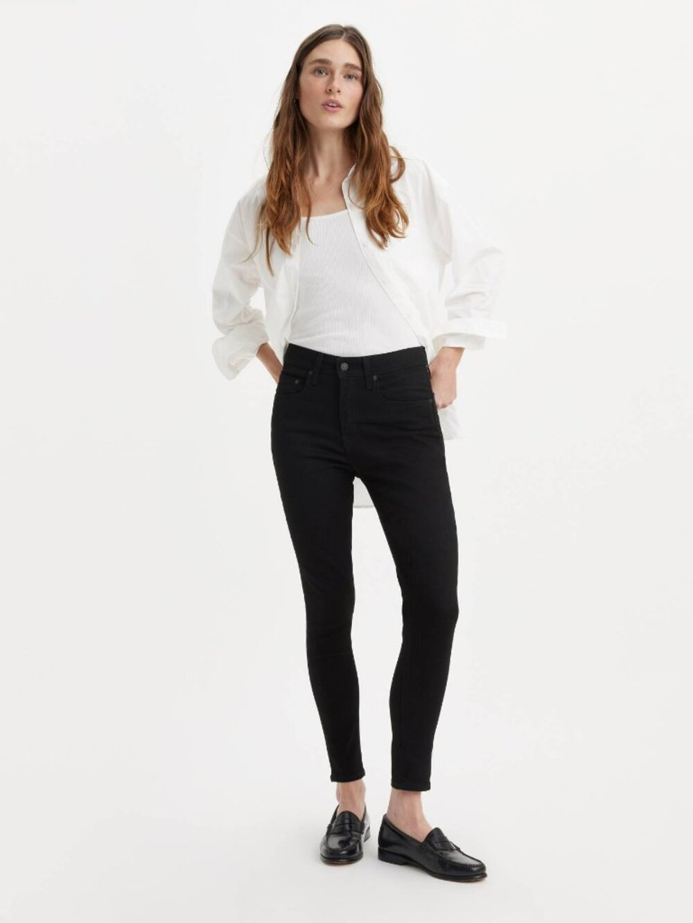 Levi's 721 High Rise Skinny Black Jeans Women's 29x28